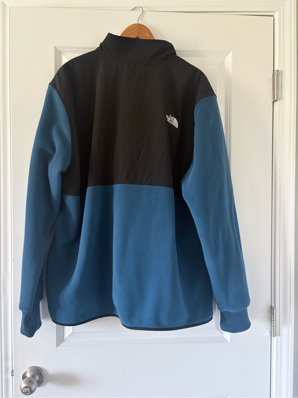The North Face Men’s TKA Glacier Full Zip Heavyweight Jacket Fleece Blue XXL - Picture 2 of 3